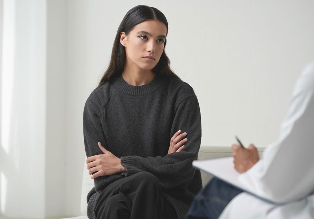 Девушка на приеме у врача